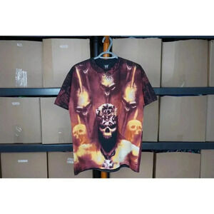 90s WWE Triple H Skull King M Vintage Wrestling Tshirt #382